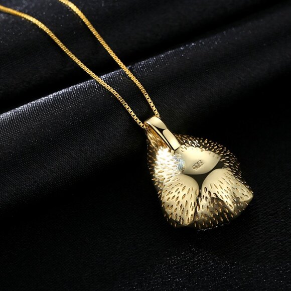 9.70mm Round Cultured Pearl 18KY Gold Plated Necklace - Picture 4 of 6